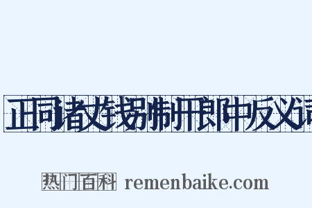 正同诸丈钱别制干郎中反义词是什么意思的图片